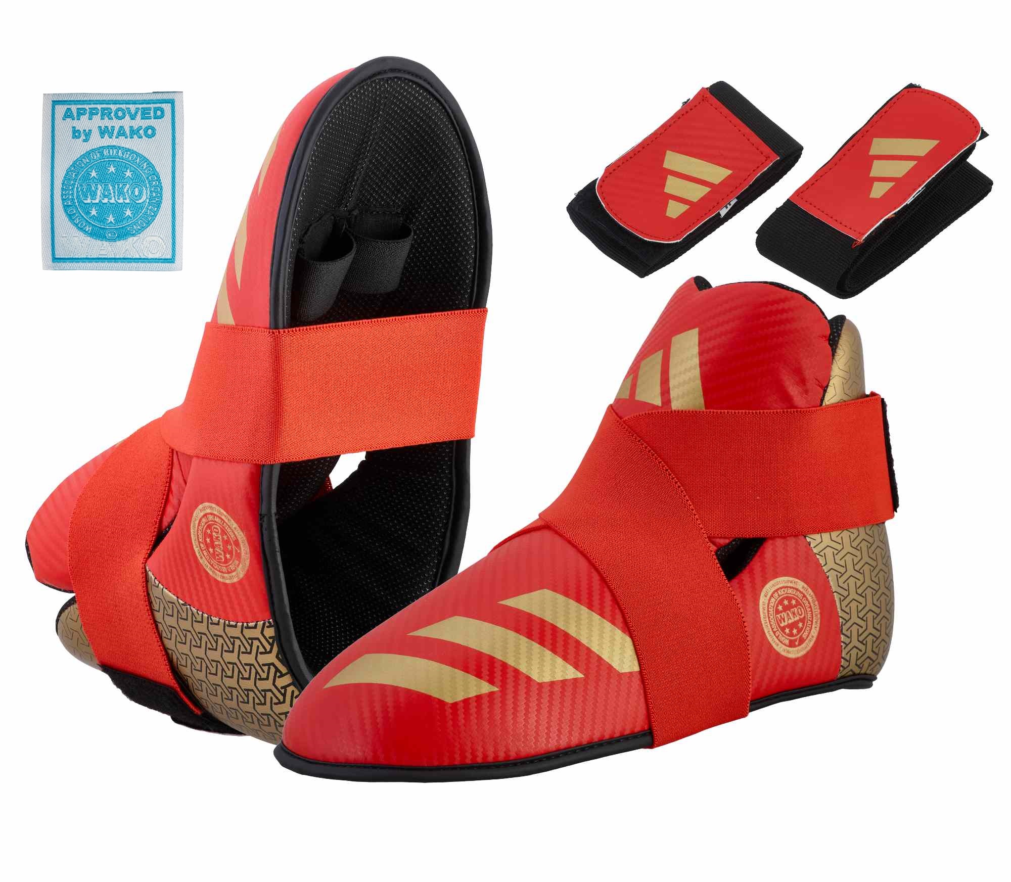 adidas Pro Kickboxing Fußschutz red/gold, adiKBB300HD