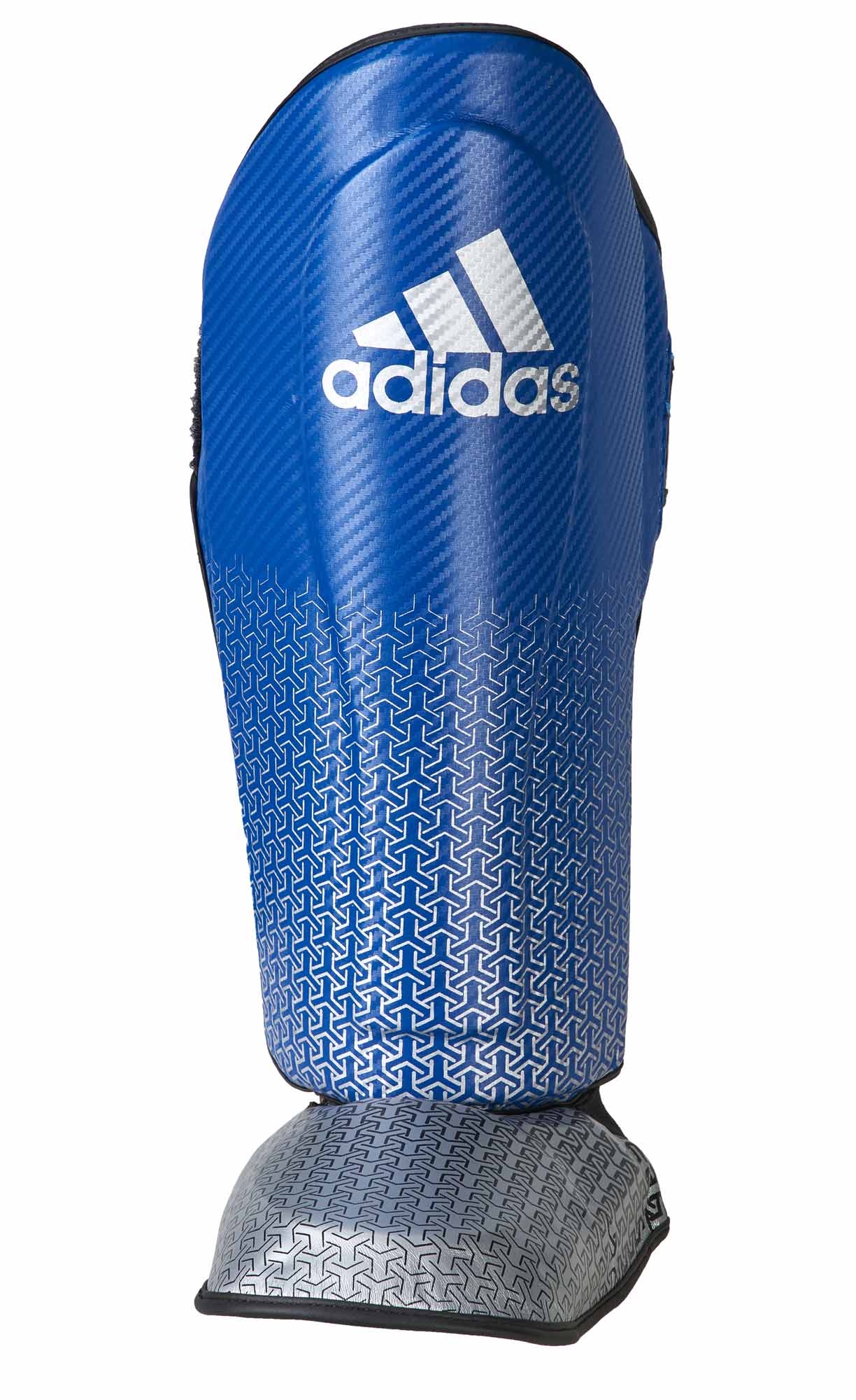 adidas Pro Kickboxing Schienbein-Spannschutz blue/silver, adiKBSI300