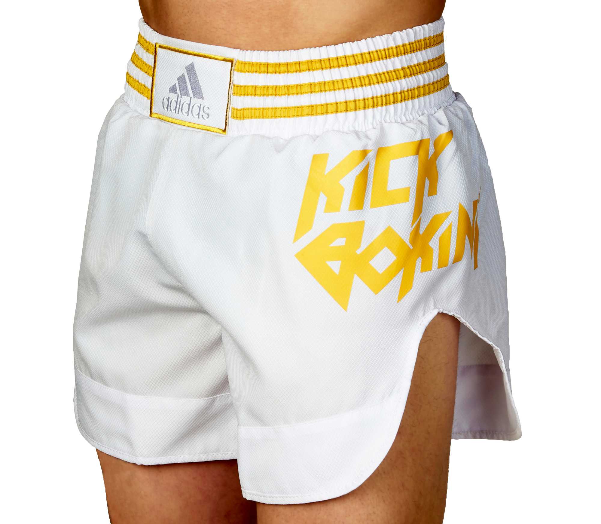 adidas Kick Boxing Shorts white/gold, ADISKB02