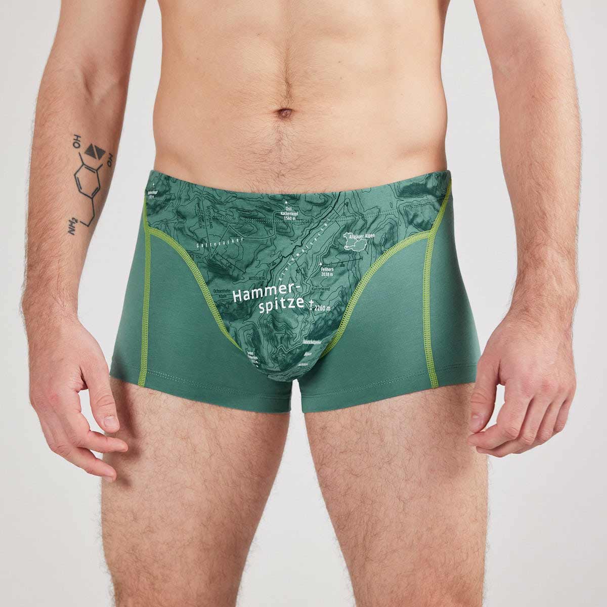 Boxershorts "Hammerspitze" eukalyptus, Herren