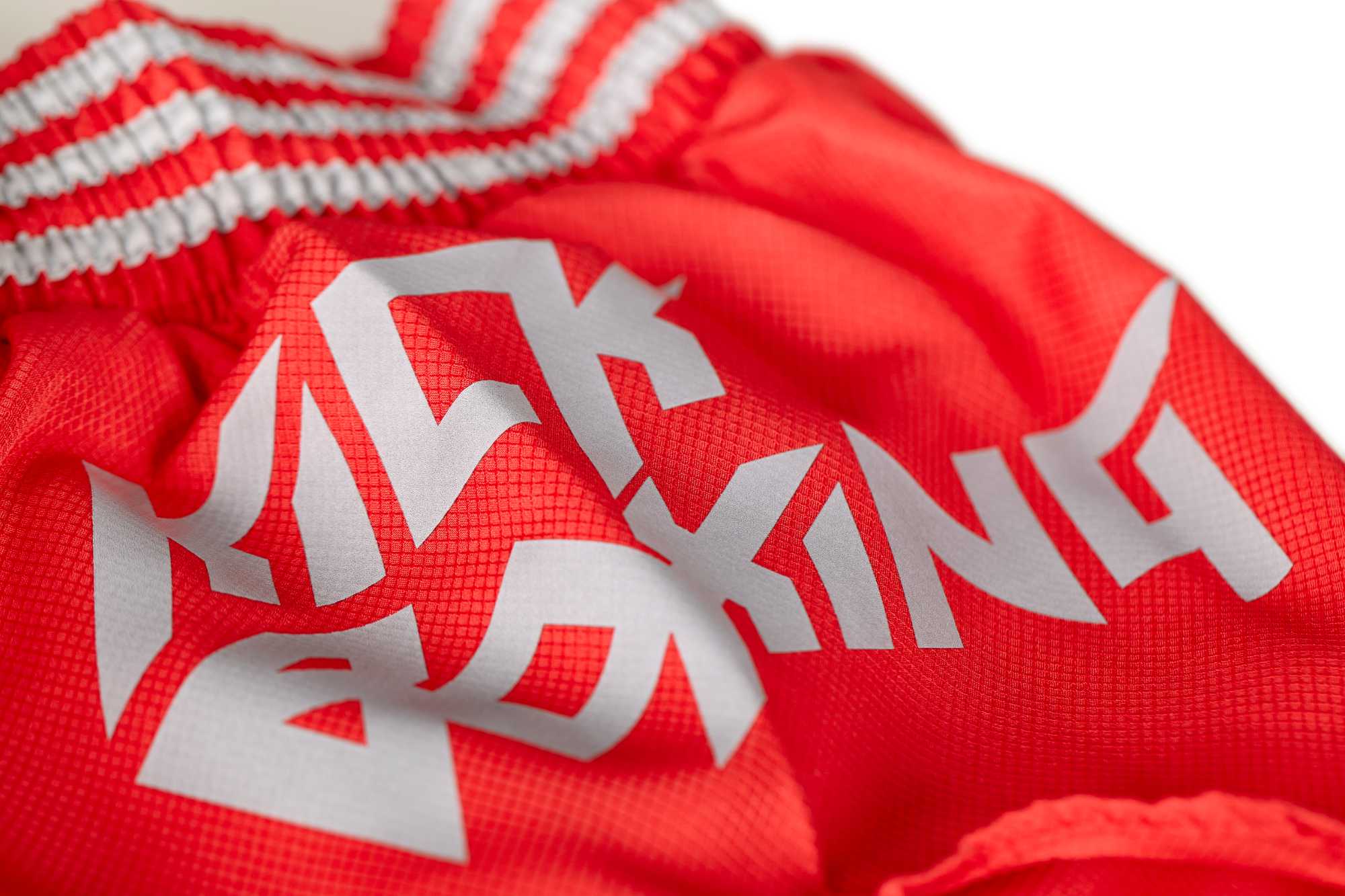 adidas Kick Boxing Shorts red/silver, ADISKB02