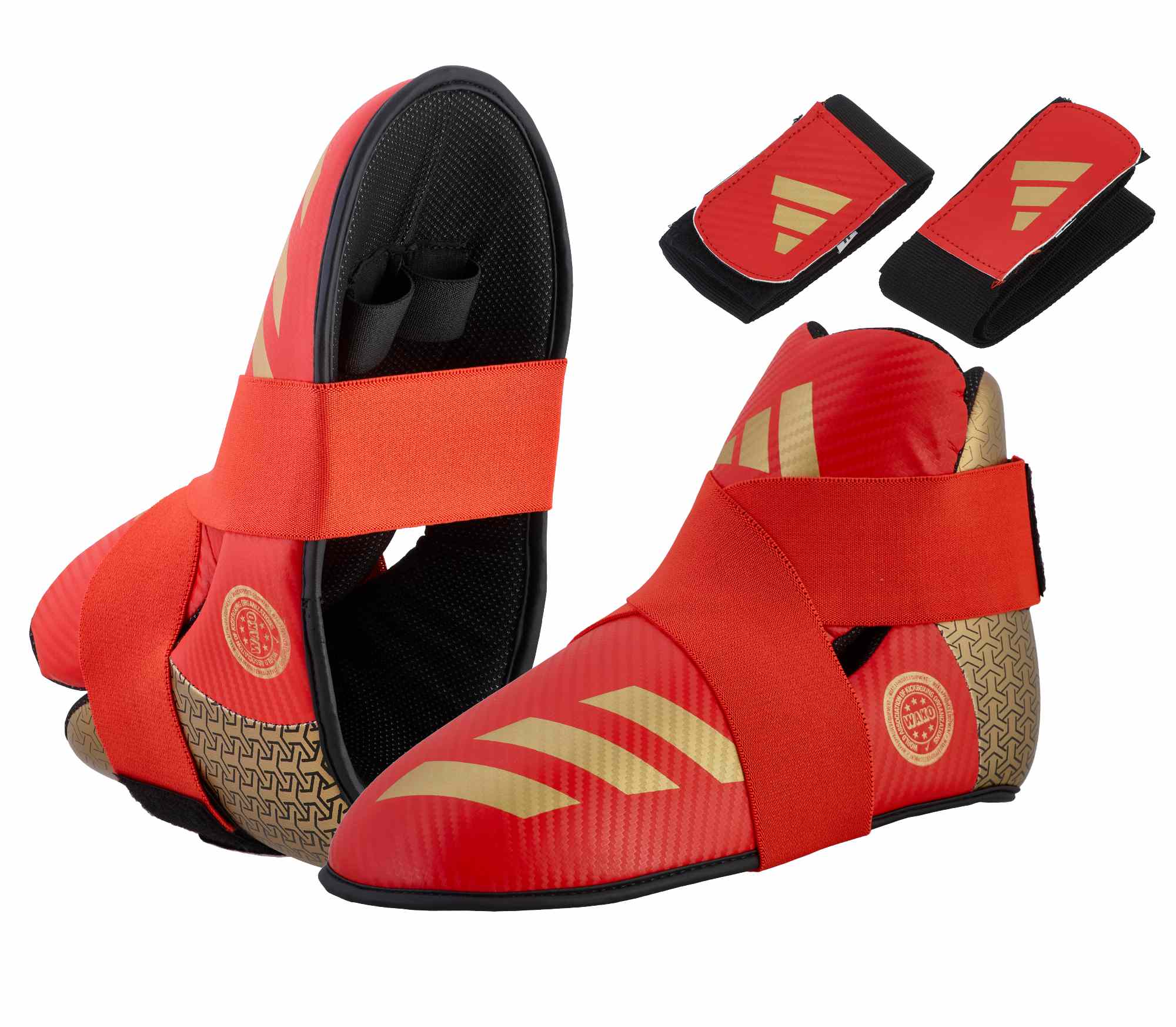 adidas Pro Kickboxing Fußschutz red/gold, adiKBB300HD