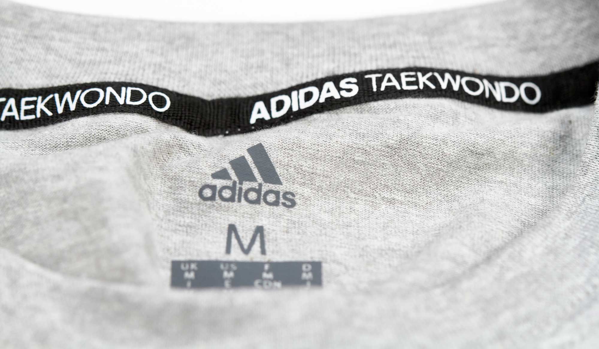 adidas Taekwondo Community Line Shirt "Circle" grey/blue, adicsts01T