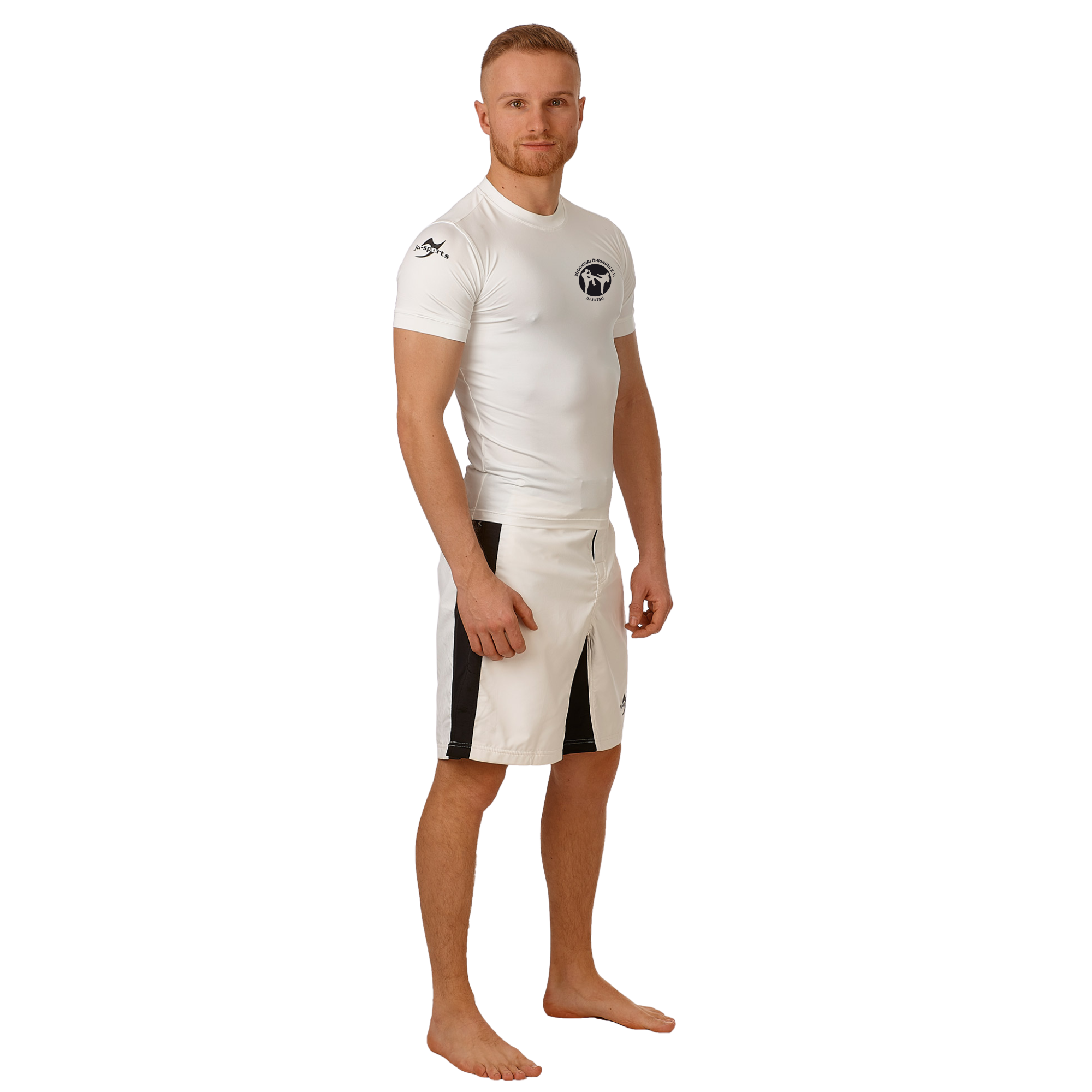 Compression Shirt kurzarm weiß Budokwai Öhringen Vereinsedition