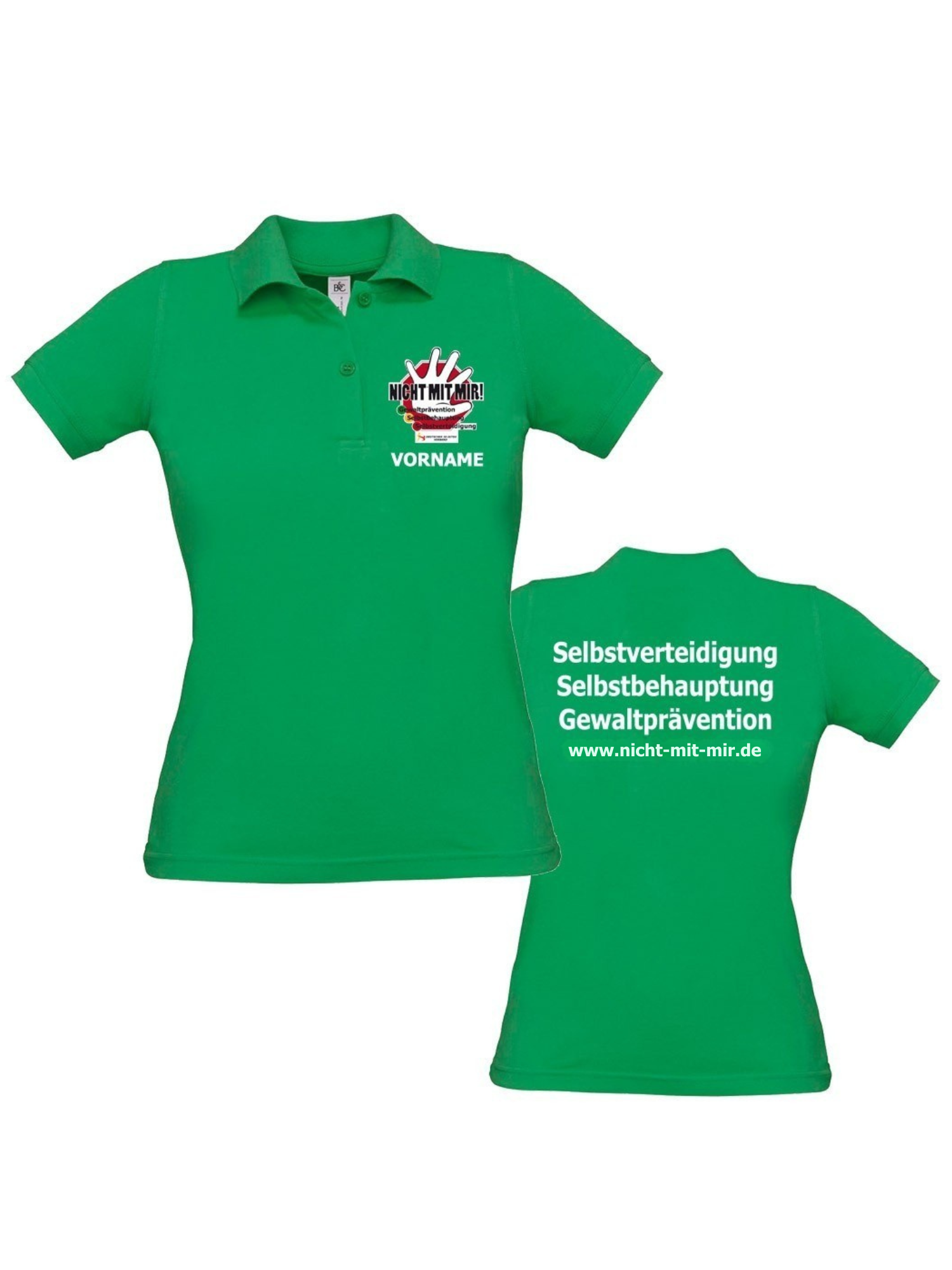 Poloshirt - "Nicht mit mir!" Lady-Cut