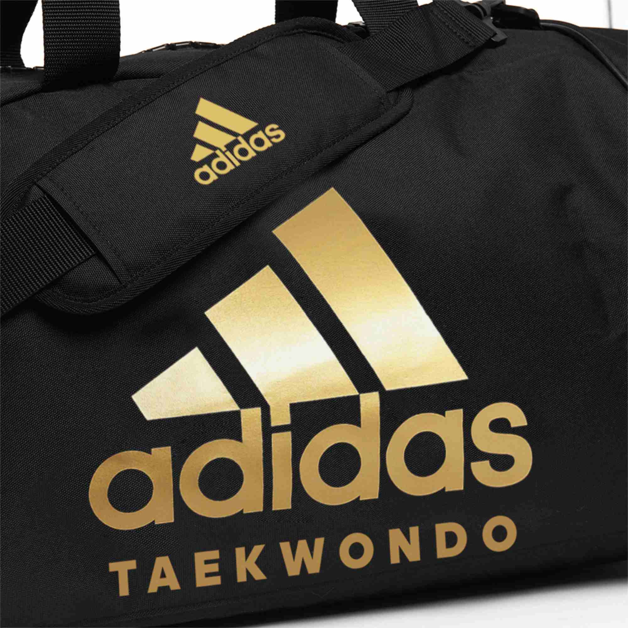 adidas 2in1 Bag "Taekwondo" black/gold Nylon, adiACC052T