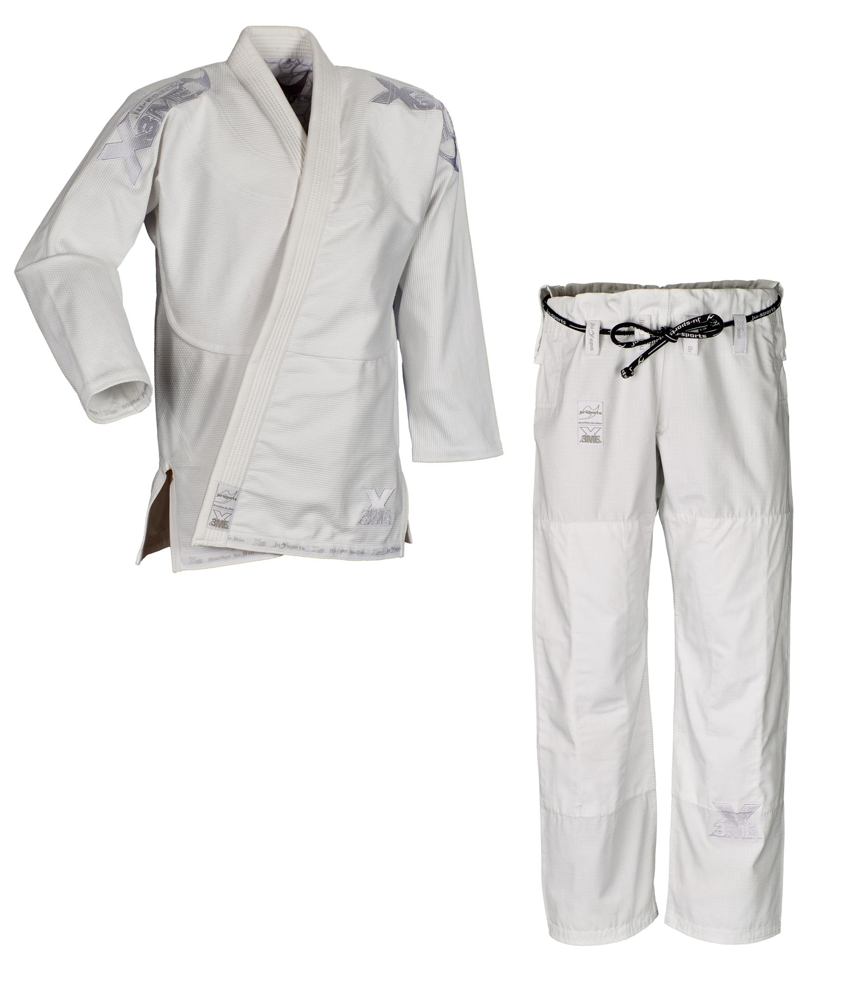 Judo-Gi, Judogi, Gurtbelt, weiß, Latz-Ärmel