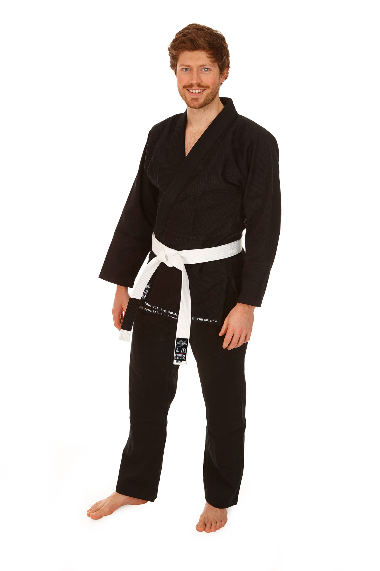 BJJ Starter Gi Fortaleza + BJJ Gürtel schwarz