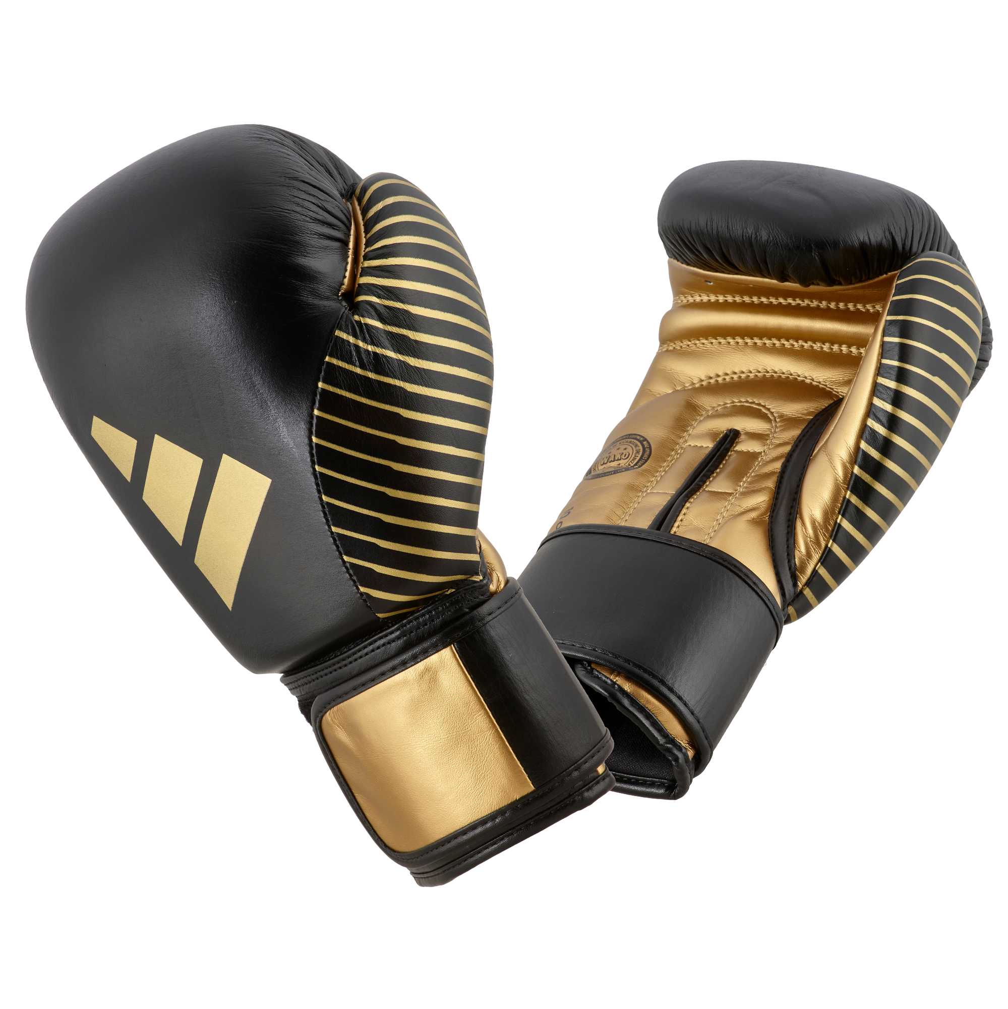 adidas Kickboxing Wettkampfhandschuh black/gold met, adiKBWKF200