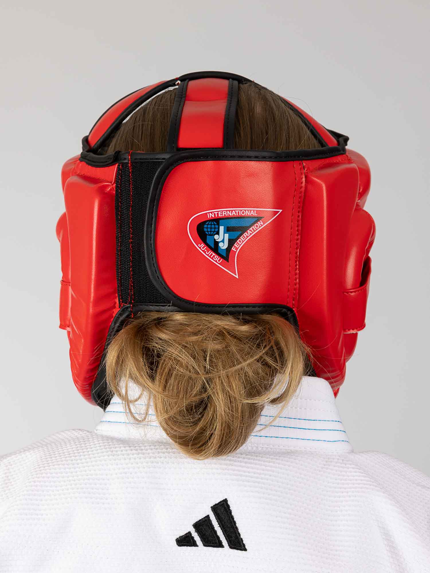Schutzhaube, Kopfprotektor, Rotes Pad, Judo/Jiu-Jitsu Kopfprotektor, Kopfpolster