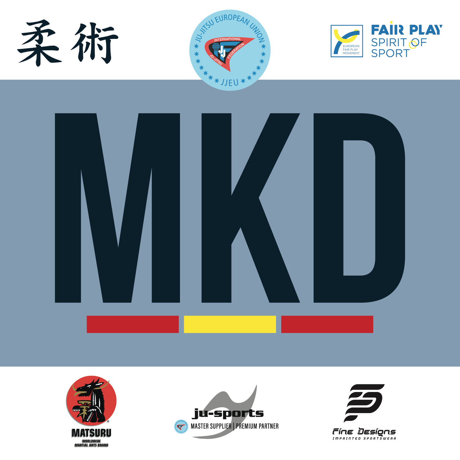 MKD, MMA, Logo ohne Schrift, Grafikdesign, bunte Streifen