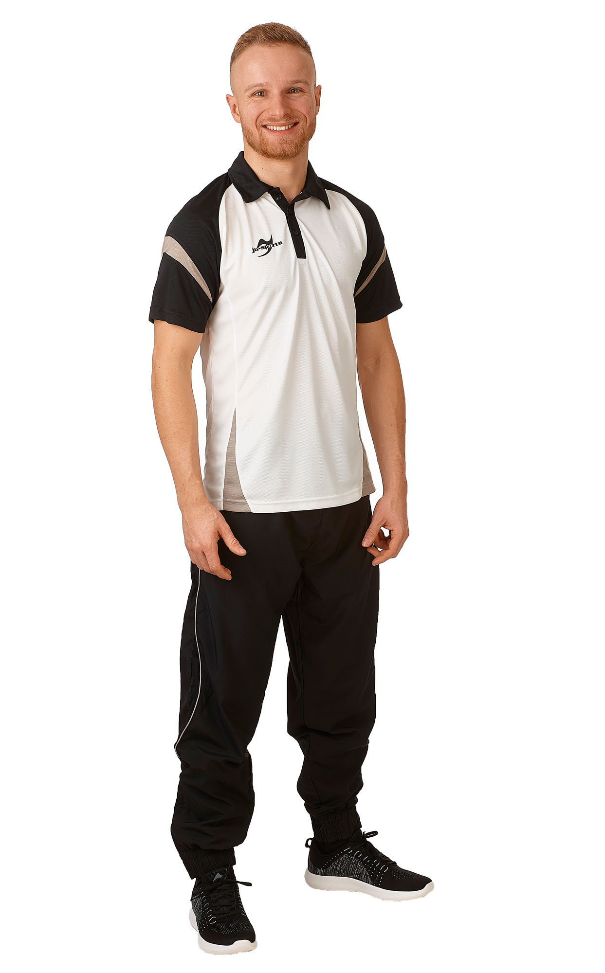 Teamwear Element C2 Polo weiß/schwarz