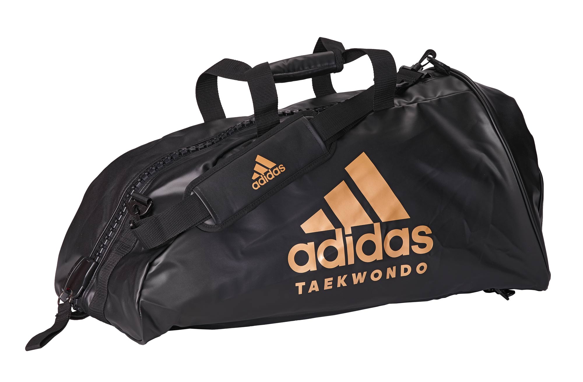 adidas 2in1 Bag Taekwondo black/gold PU, adiACC051T