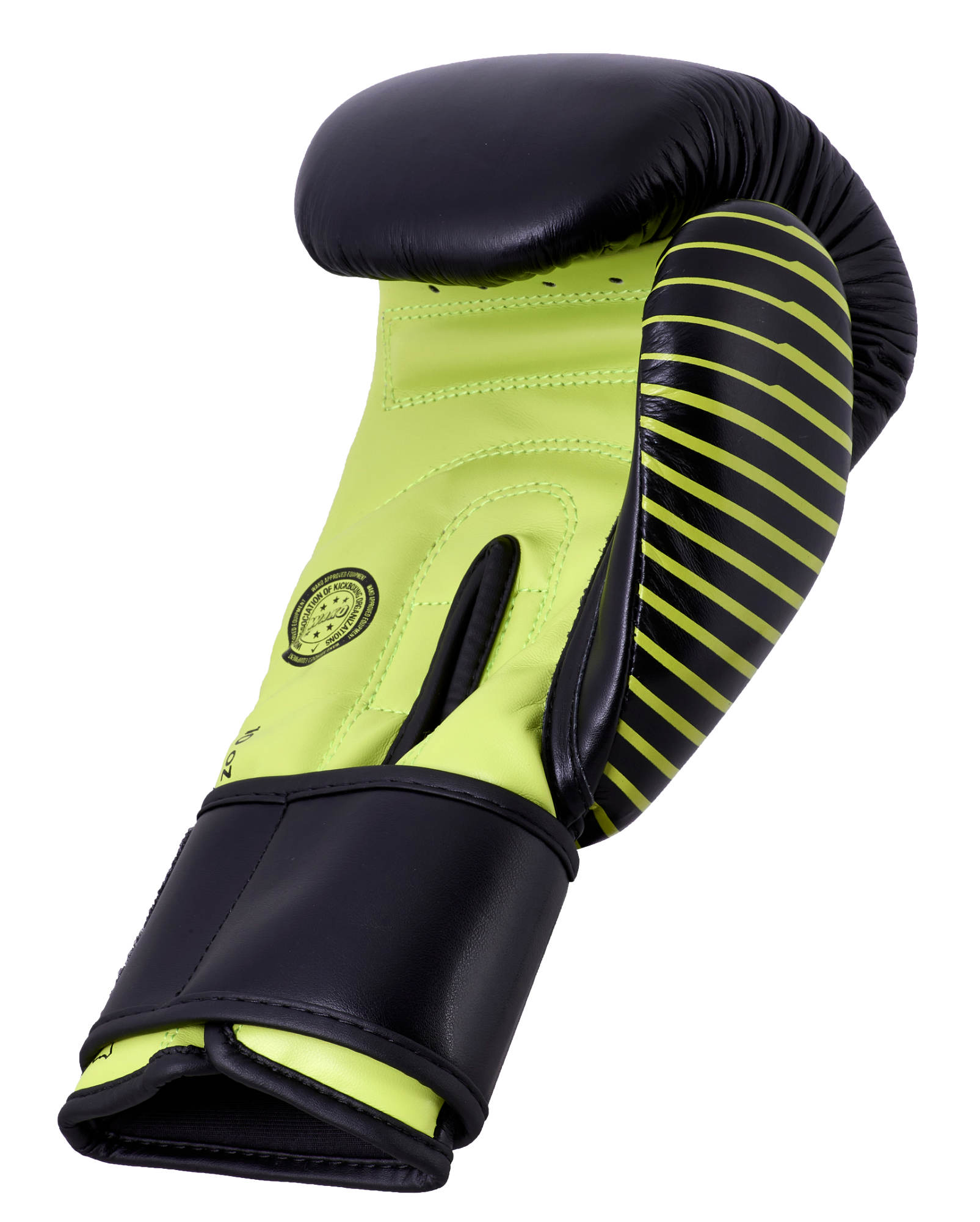 adidas Kickboxing Wettkampfhandschuh black/neon green, adiKBWKF200