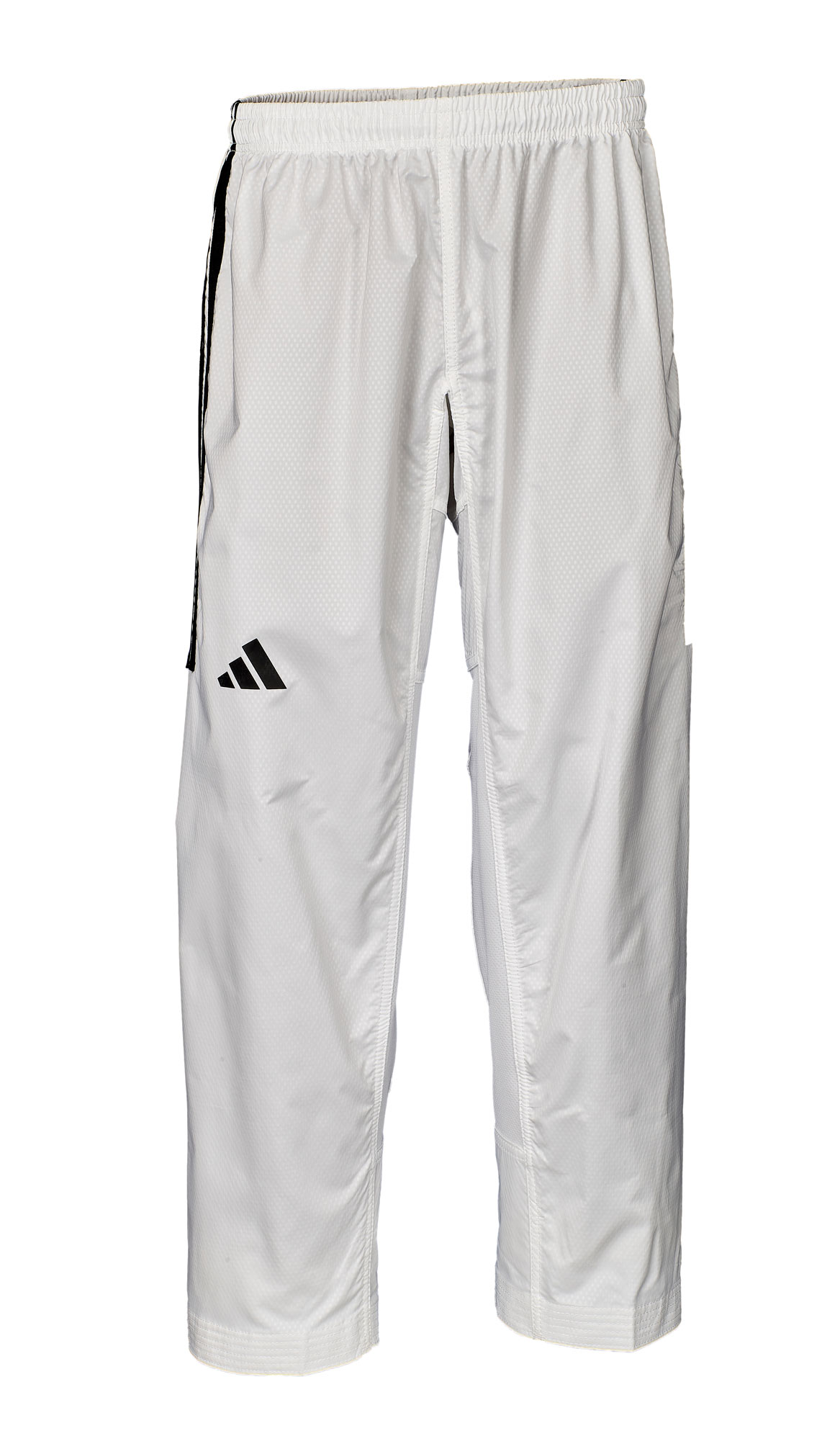 adidas Taekwondoanzug, adi Fighter Eco mit Streifen, weißes Revers