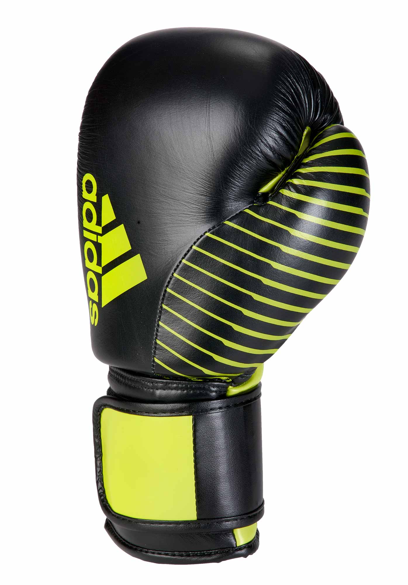 adidas Kickboxing Wettkampfhandschuh black/neon green, adiKBWKF200