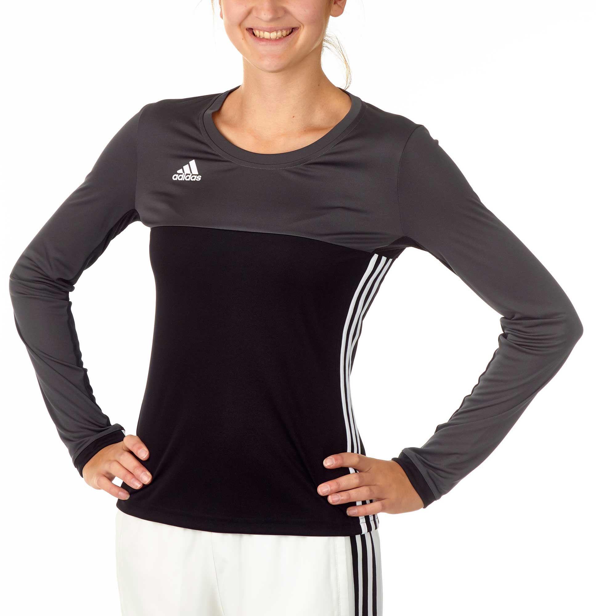 adidas T16 Clima Cool Longsleeve Damen schwarz/grau AJ5485