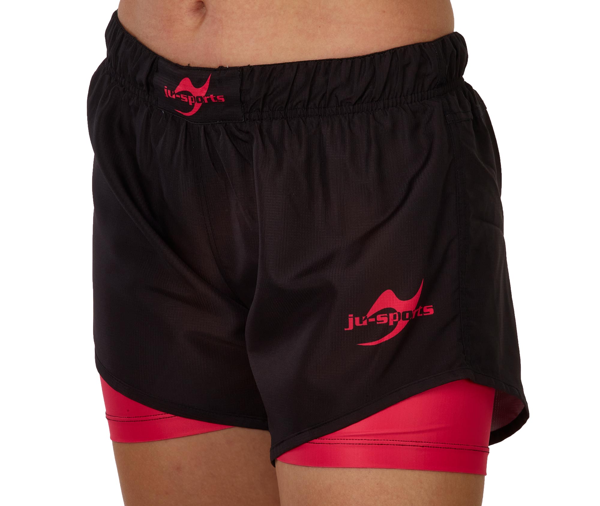 Grappling shorts double lady black/pink