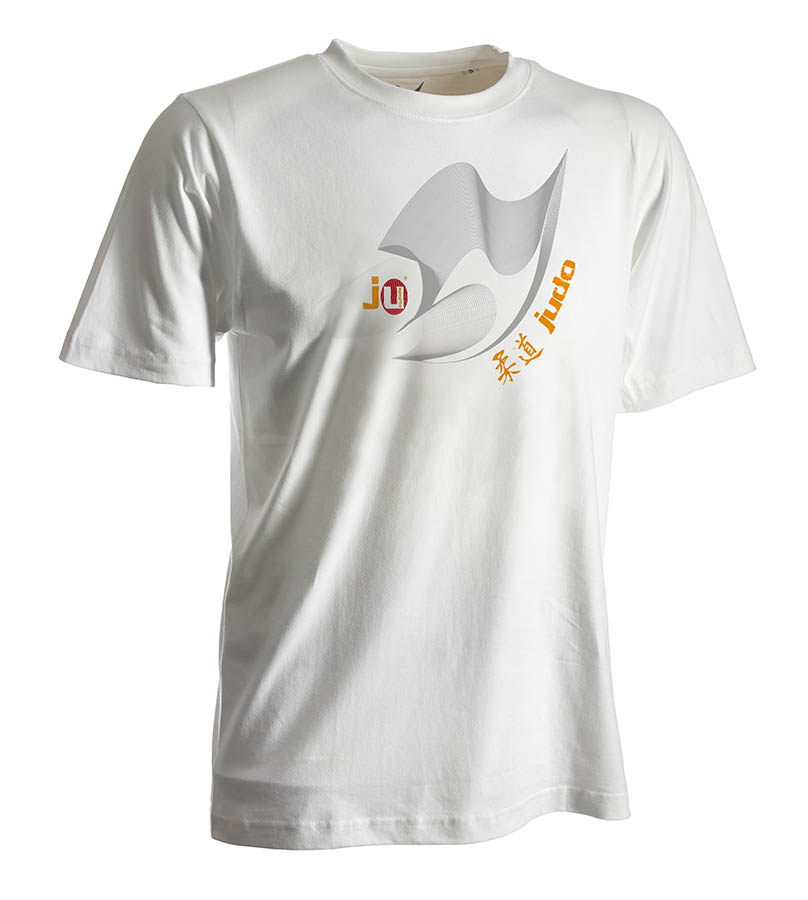 Judo-Shirt Moiré weiß