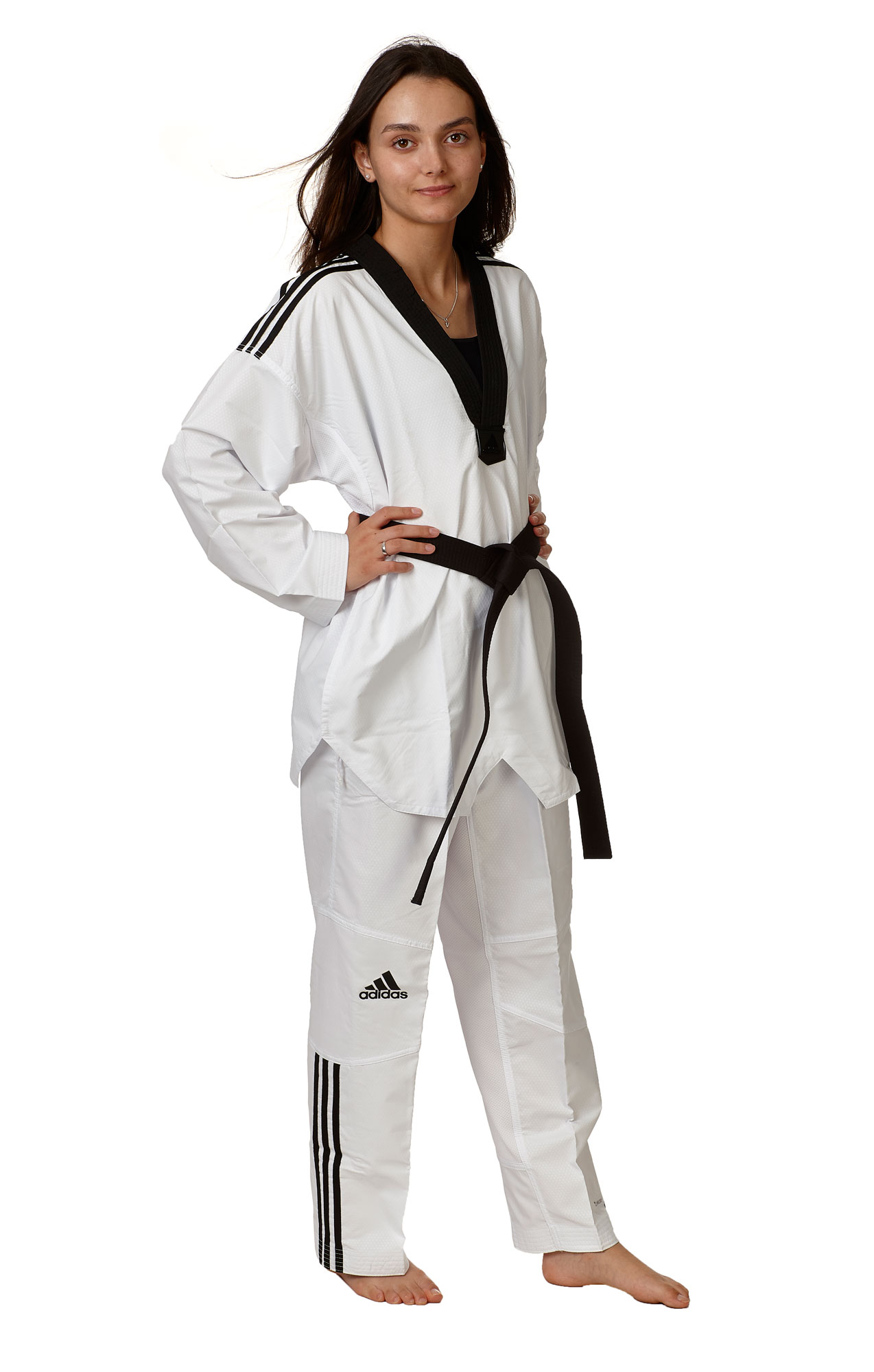 adidas Taekwondoanzug, Fighter mit Streifen, ADITF02