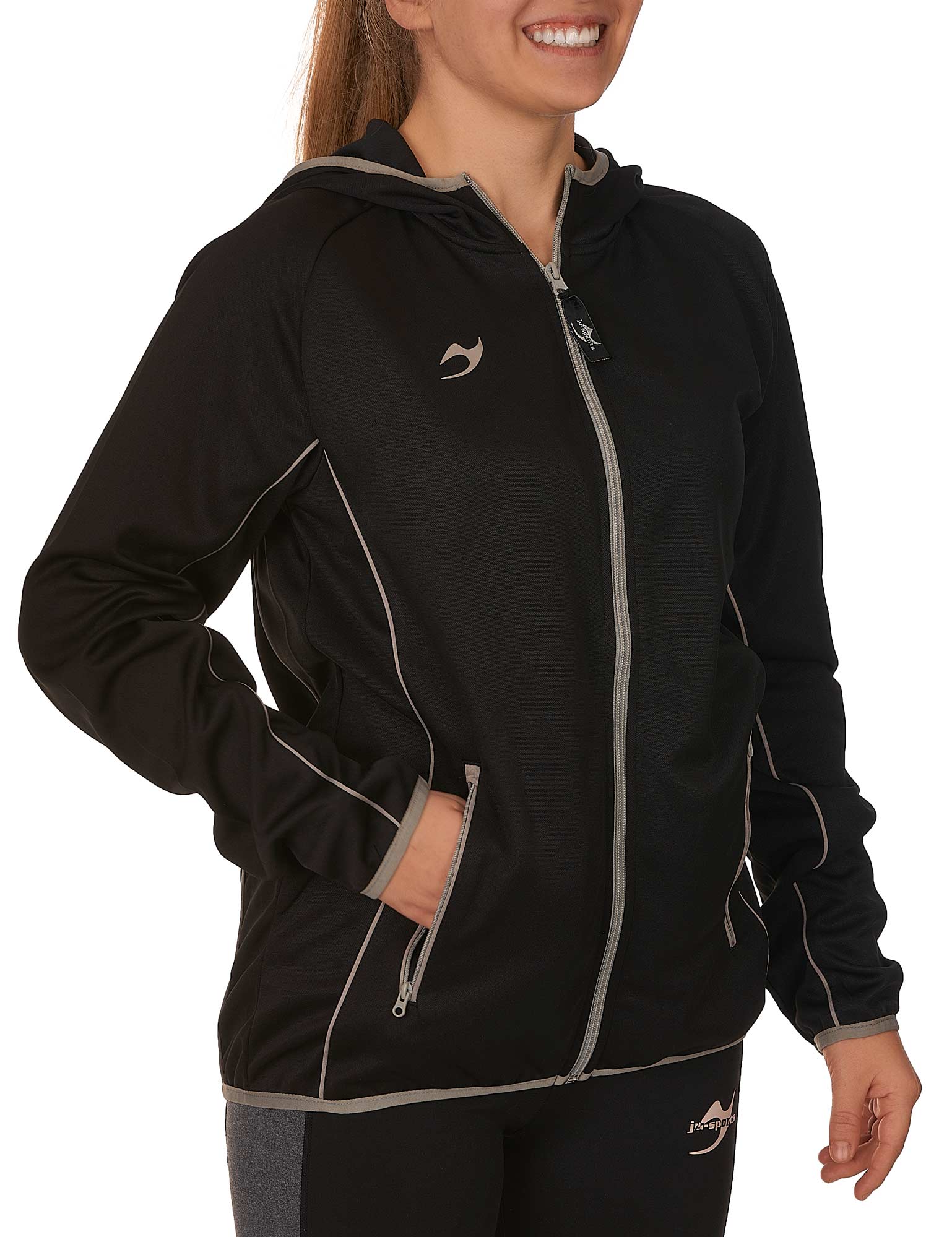 Teamwear C3 Hooded Team Jacket schwarz