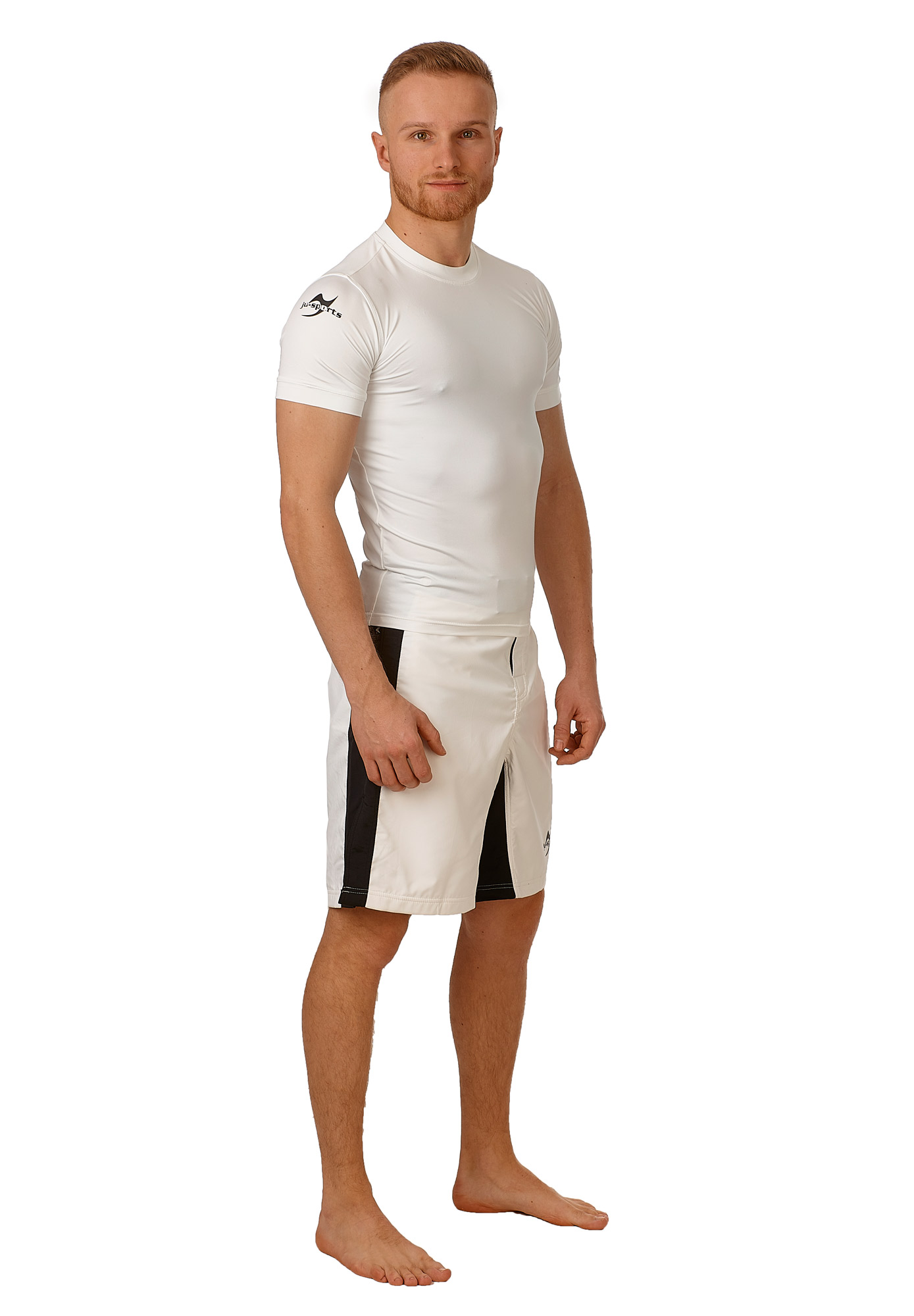 Compression Shirt kurzarm weiß