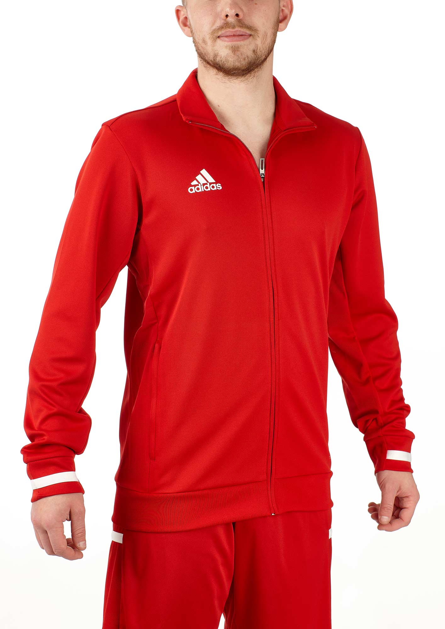 adidas T19 Trekking Jacket Männer rot/weiß, DX7323