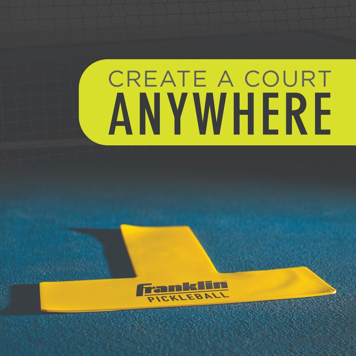 Franklin Pickleball Court Marker Gelb