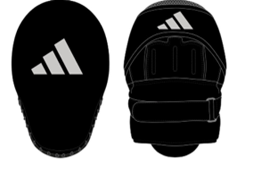 adidas Speed Coach Paar-Pratzen, black/white, ADISBAC01