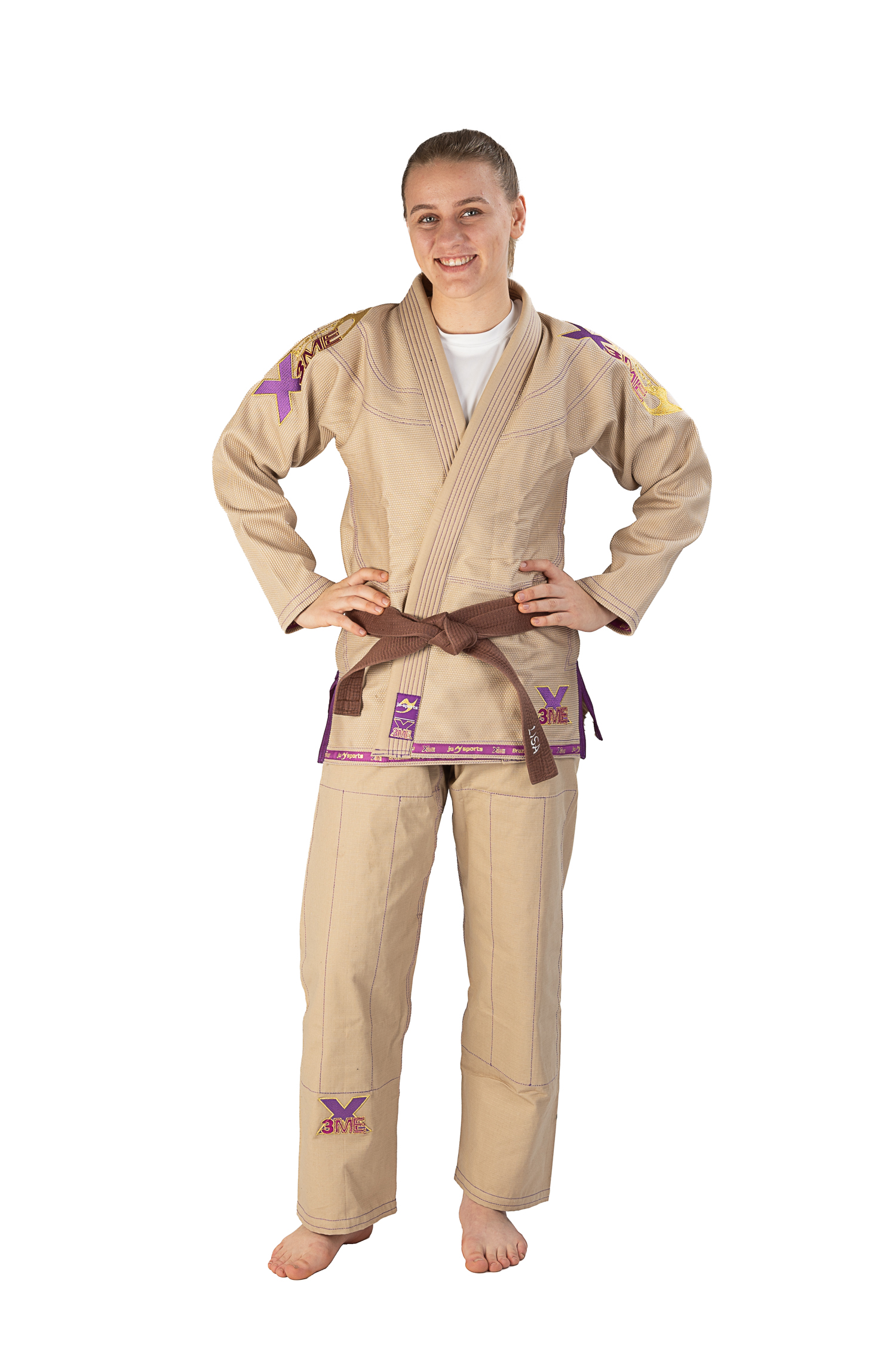 BJJ-Anzug EXTREME 2.0 C24 sand/purple Lady