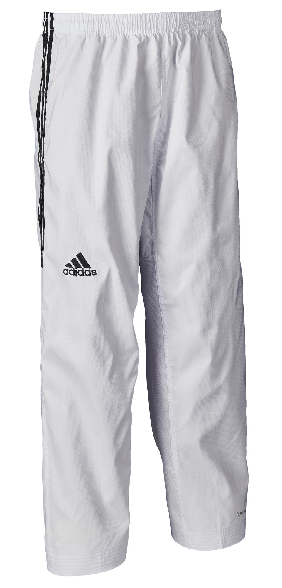 adidas Taekwondoanzug, adi Fighter Eco mit Streifen, weißes Revers