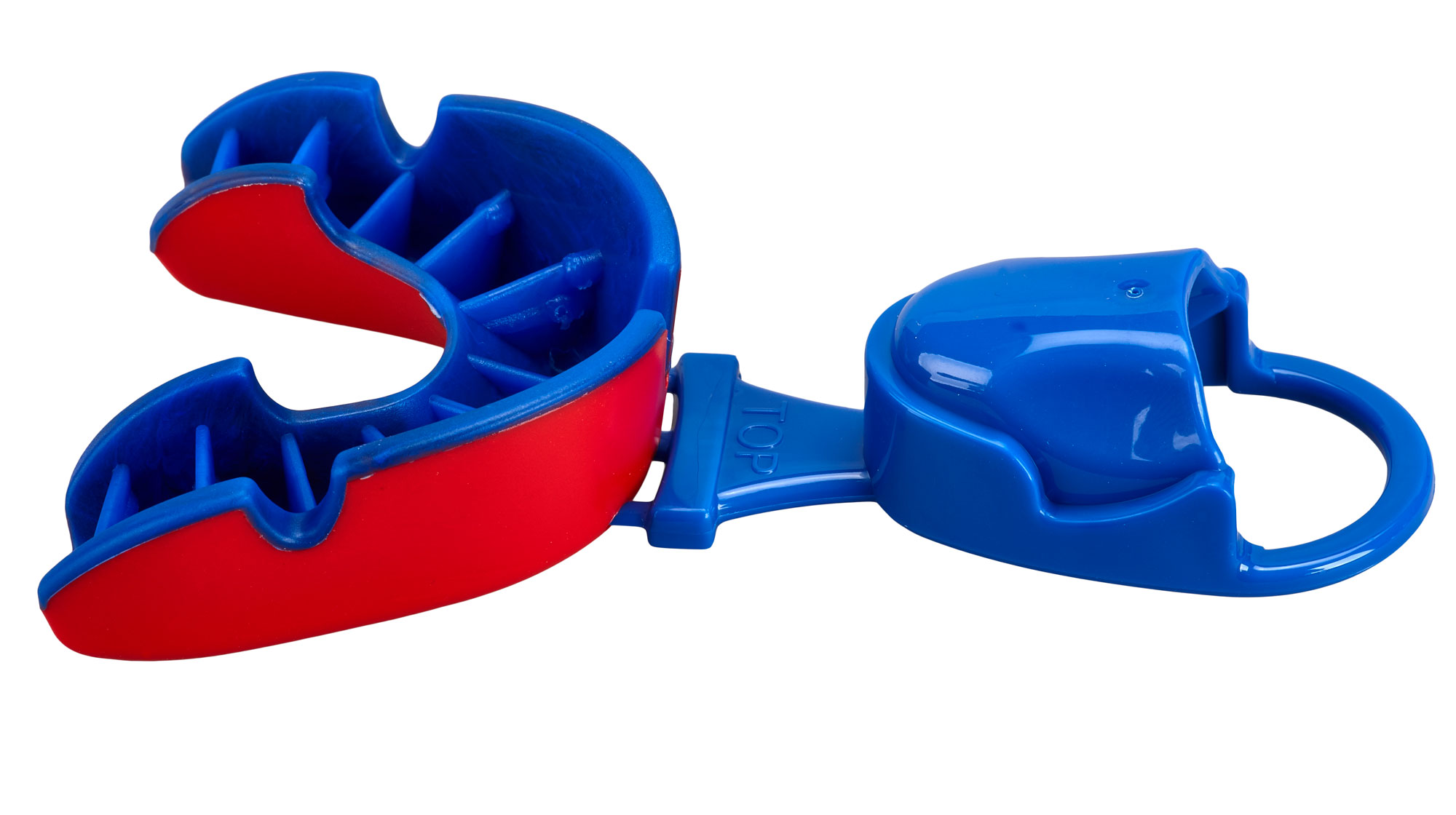 OPRO Zahnschutz Junior Silver - Red/Blue