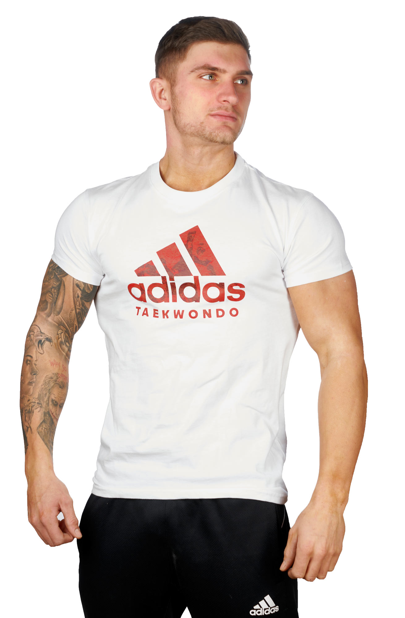 adidas Badge of Sport T-Shirt Taekwondo weiß, adiCLTS20T