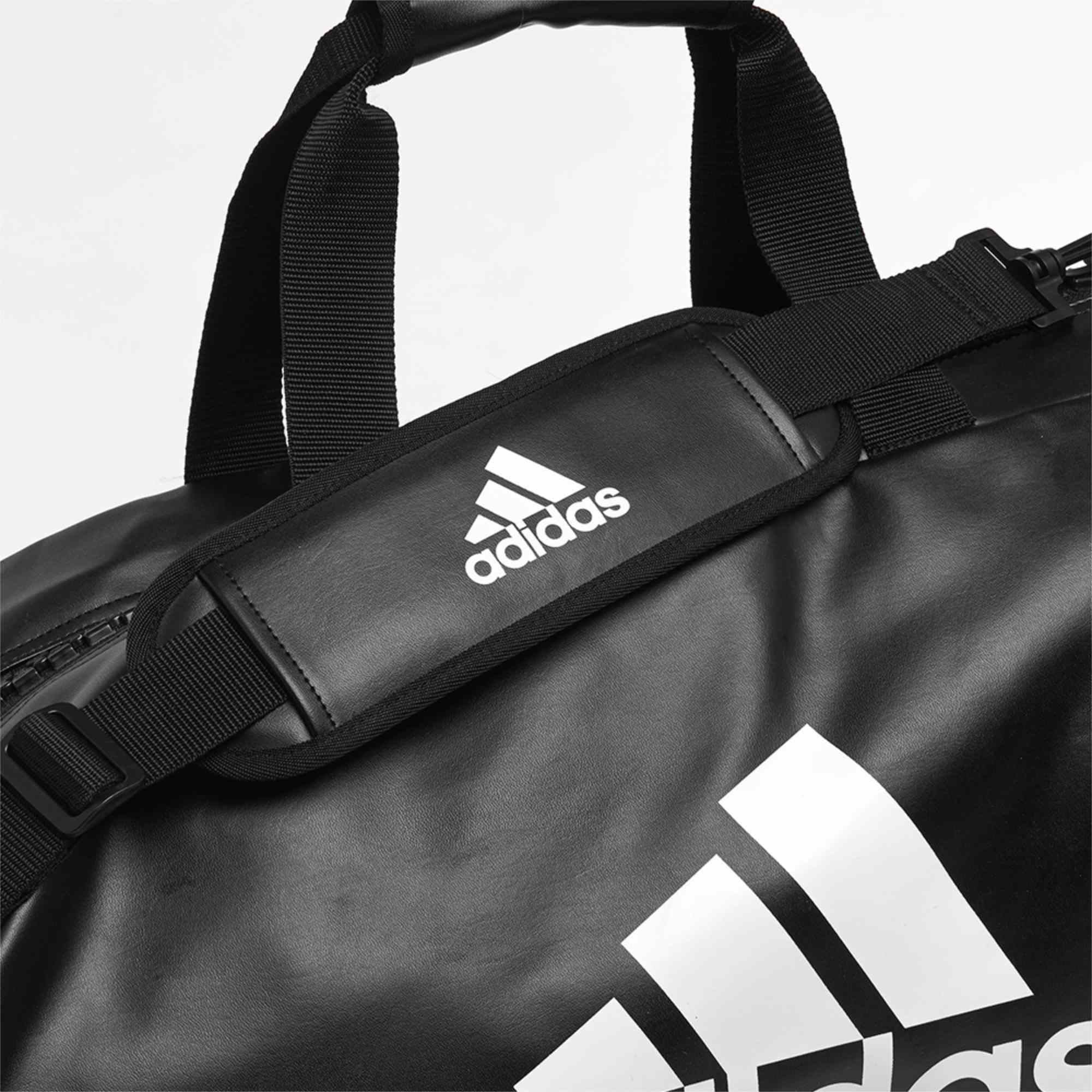 adidas 2in1 Bag "Kickboxing" black/white PU, adiACC051KB