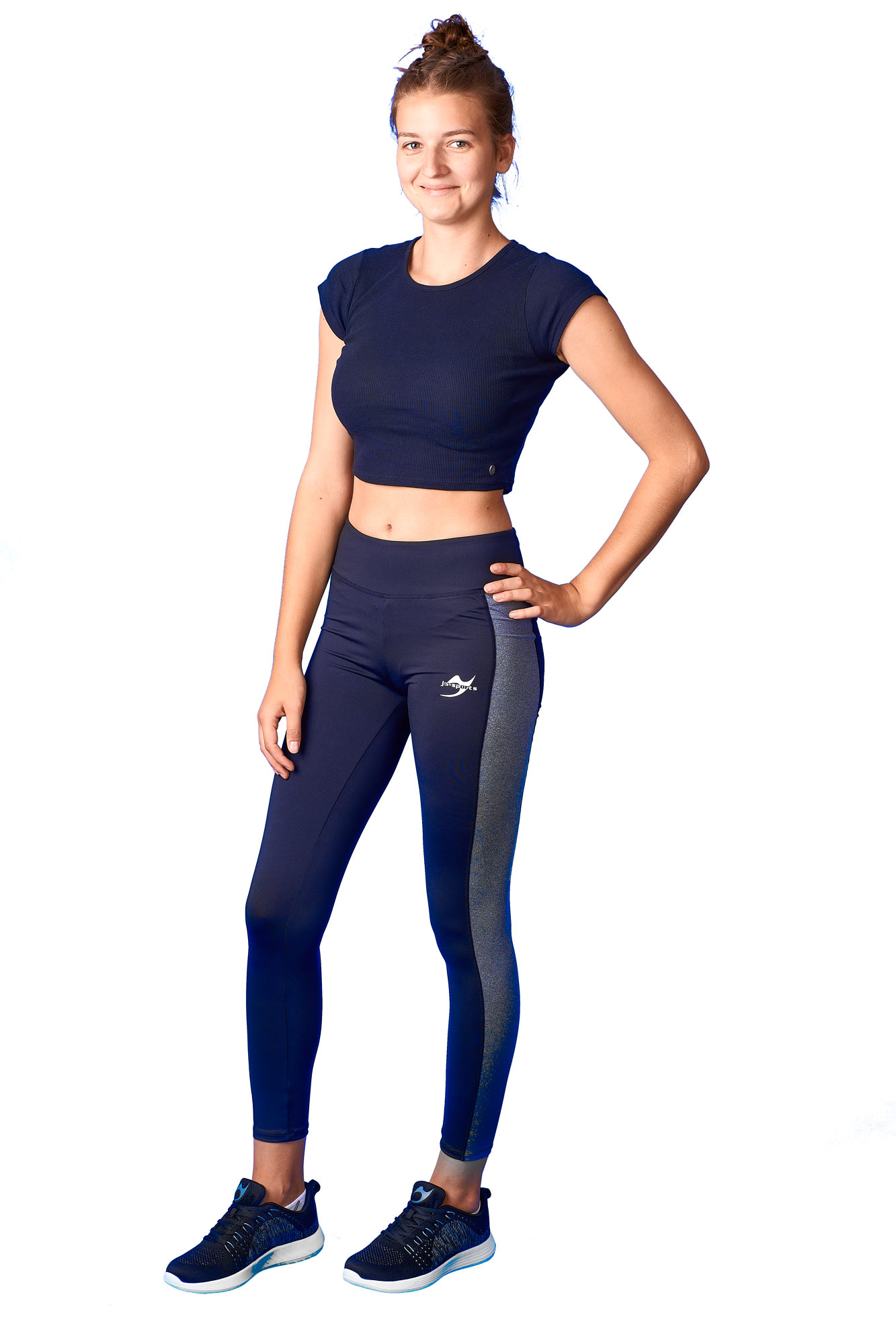 Ju-Sports Leggings - "Team" schwarz/grau - K944