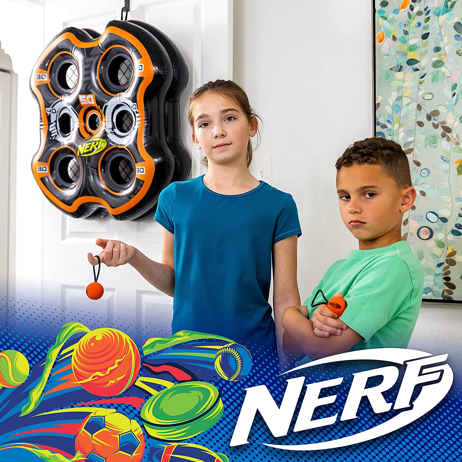 Franklin NERF FLING N' SCORE Target Game - Wurfspiel