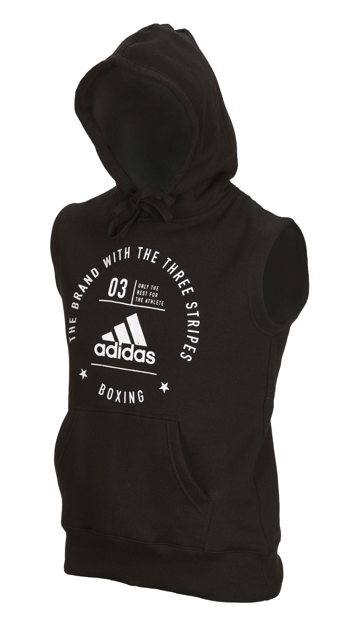 adidas Community Sleeveless Hoody BOXING black/white, adiCL05B