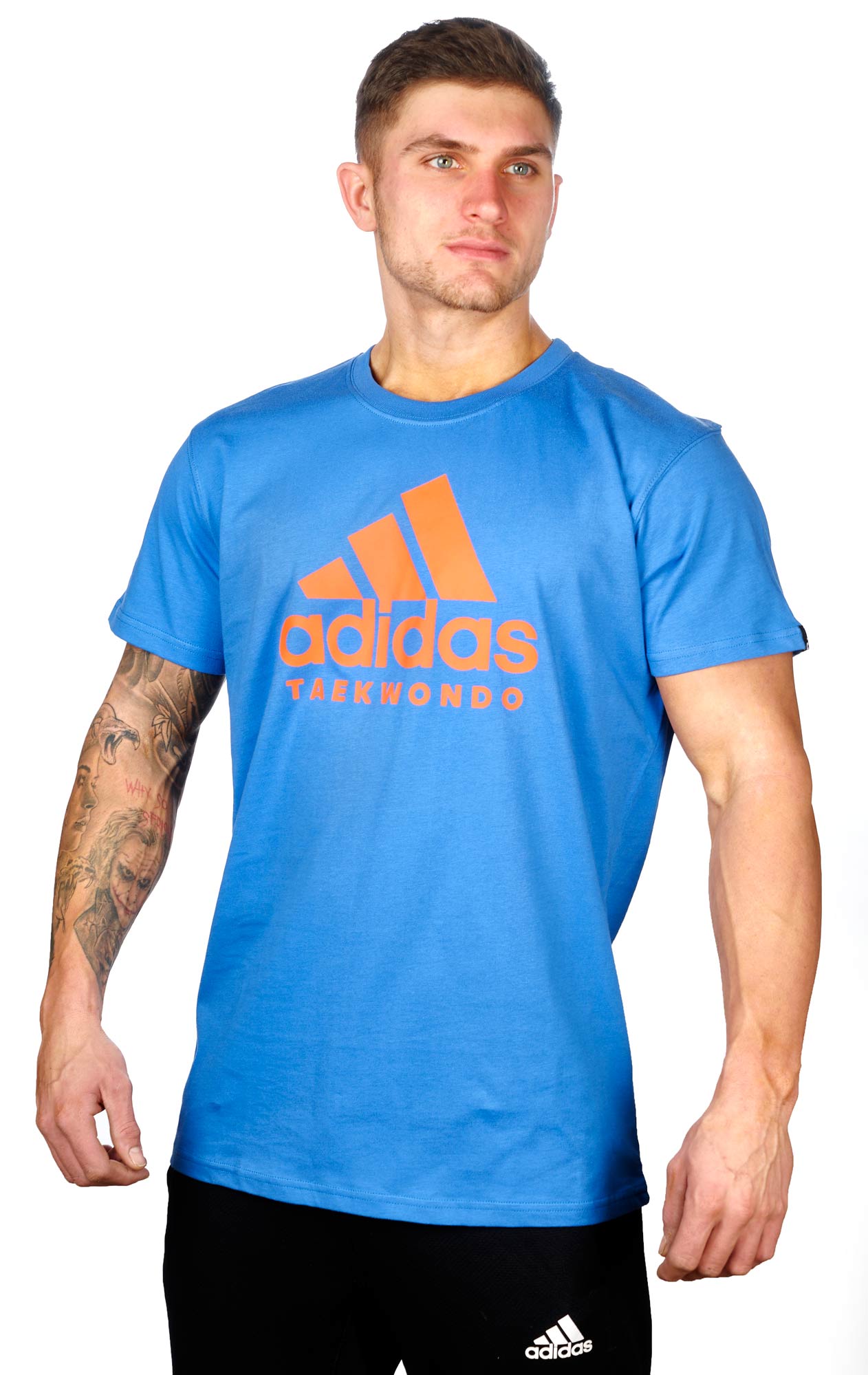 adidas Community line T-Shirt Taekwondo "Performance" blue/orange, ADICTTKD