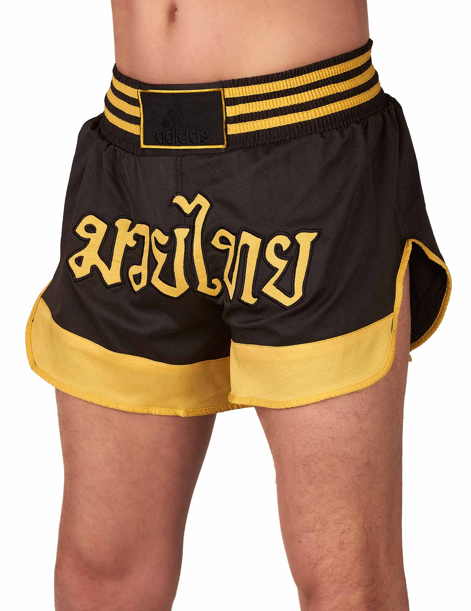 adidas Thai-Box-Shorts schwarz/gold, ADISTH02