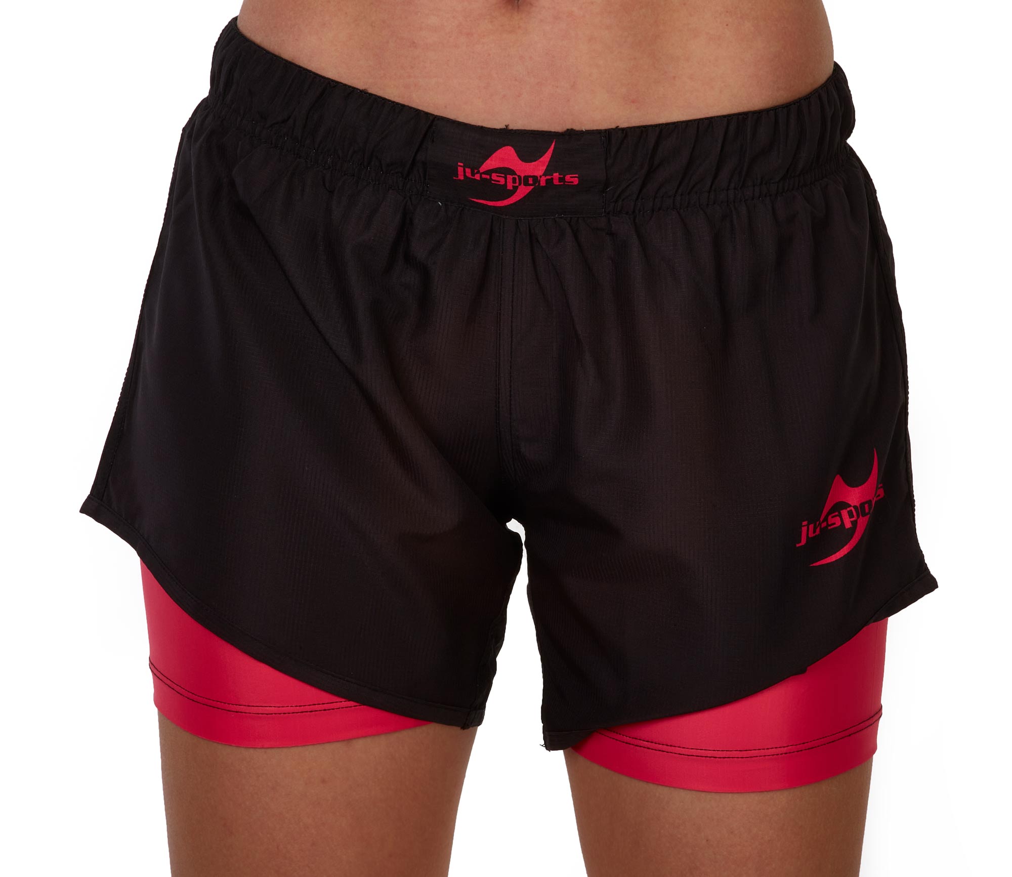 Grappling shorts double lady black/pink