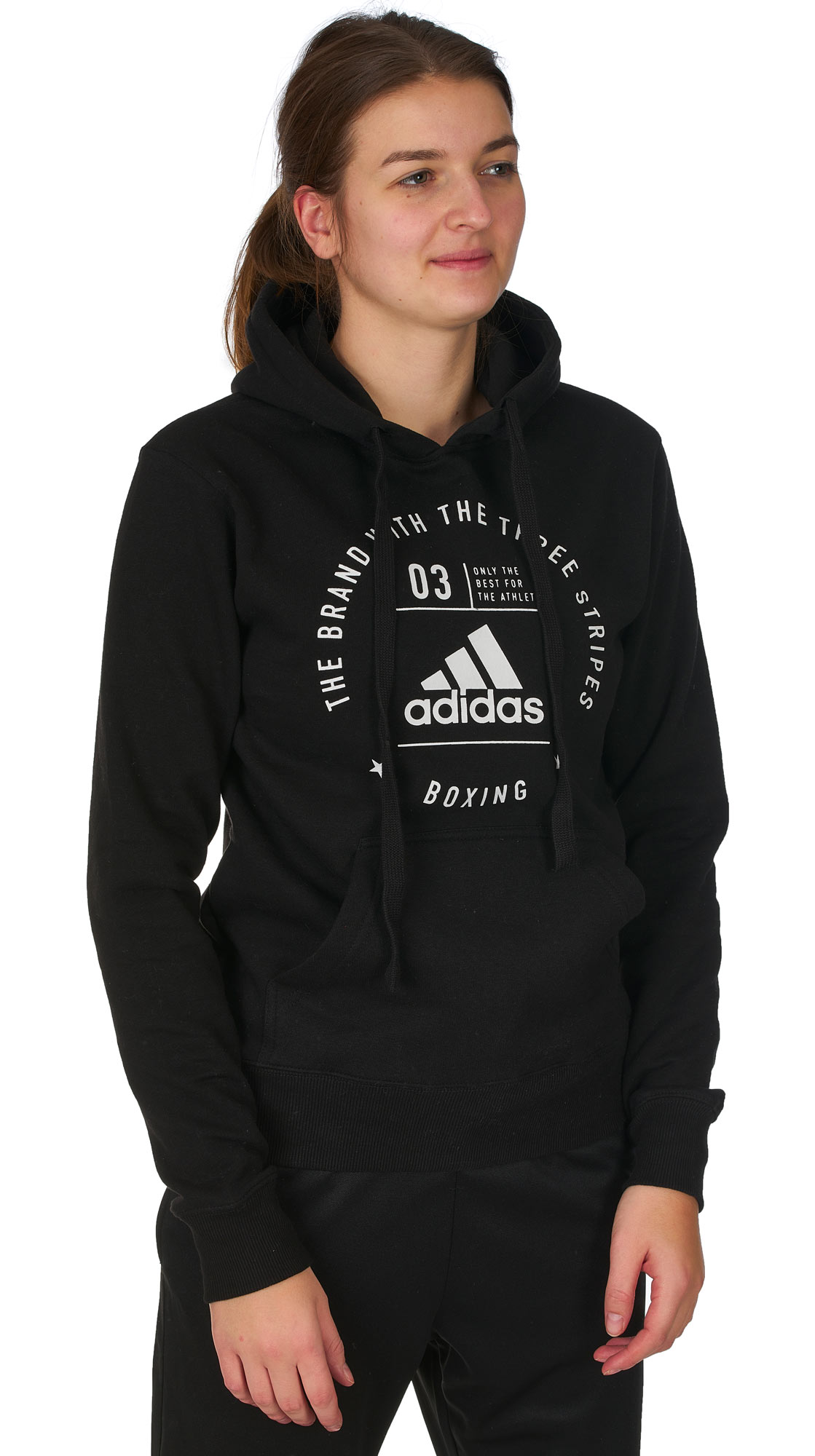 adidas Community Hoody "BOXING" black/white, adiCL02B