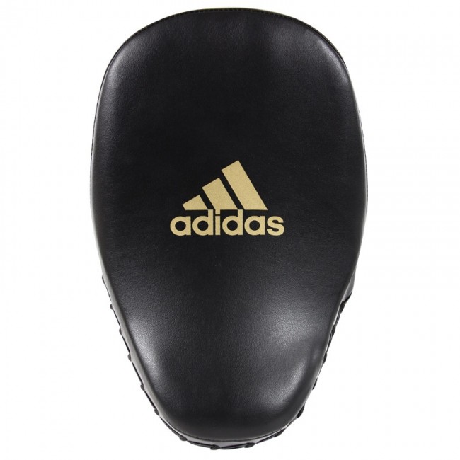 adidas Training Curved Paar-Pratzen kurz schwarz/gold, ADISBAC01