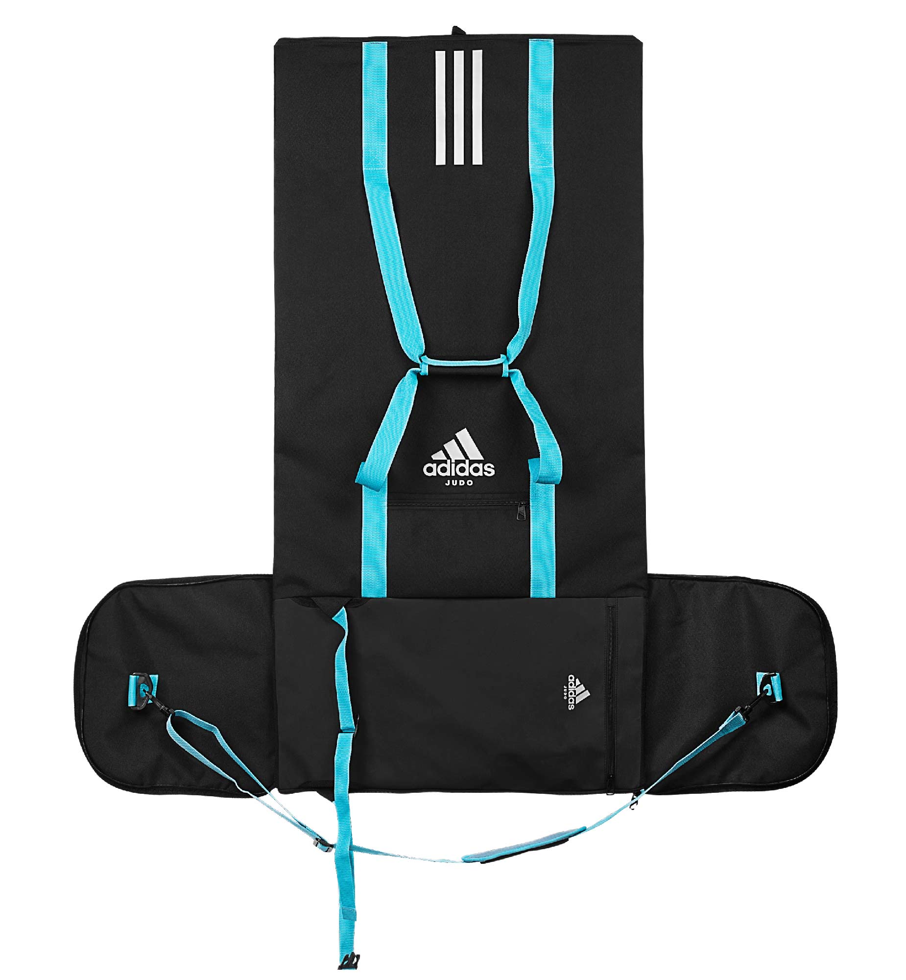 adidas 2in1 Bag Judo black/cyan M, ADIACC200J