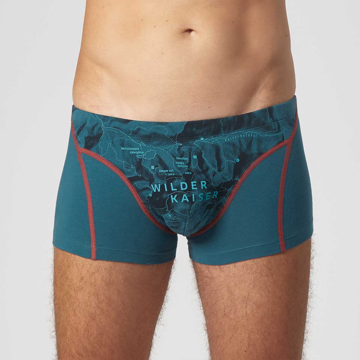 Boxershorts "Wilder Kaiser" blaugrau, Herren