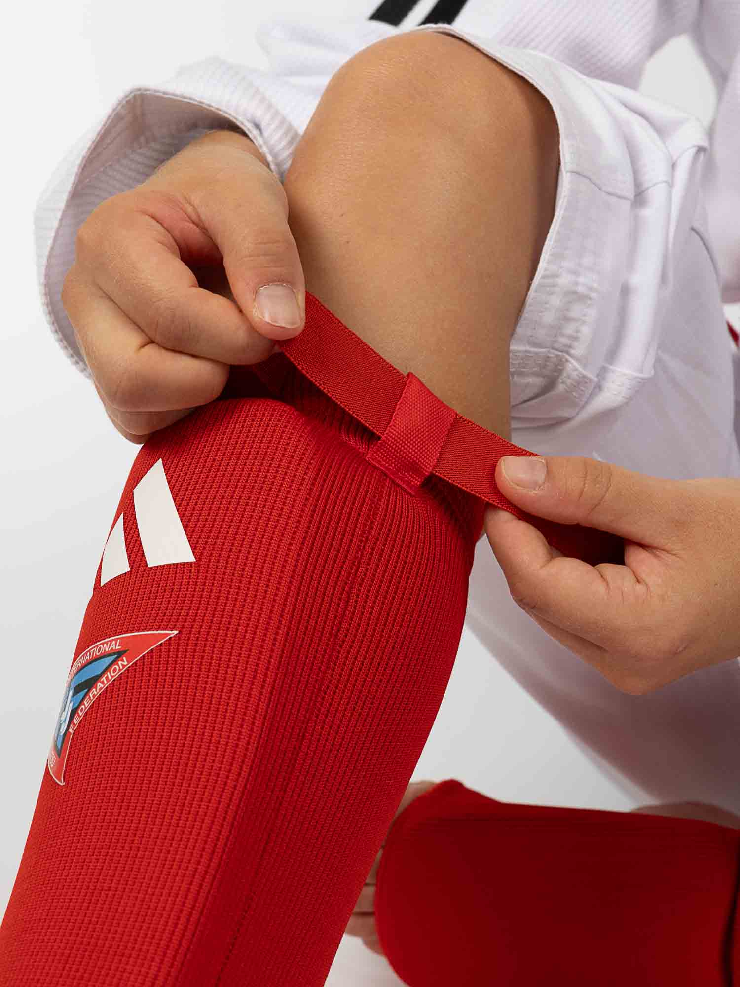Kniebandage, Rot, Sportbandage, Elbogen-/Knieprotektor, Klemmverschluss