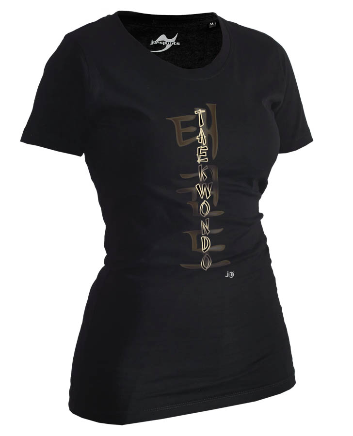 Taekwondo-Shirt Classic schwarz Lady