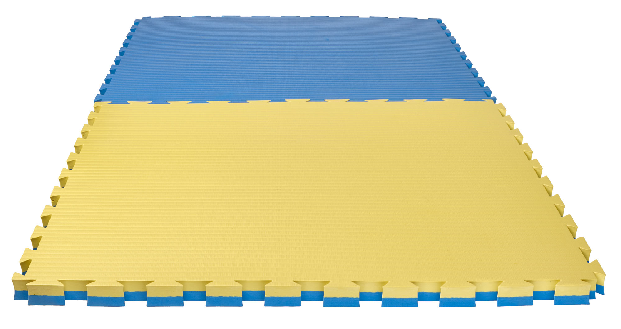 Puzzlematte Pro Tatami 4 cm blau/gelb Wendematte