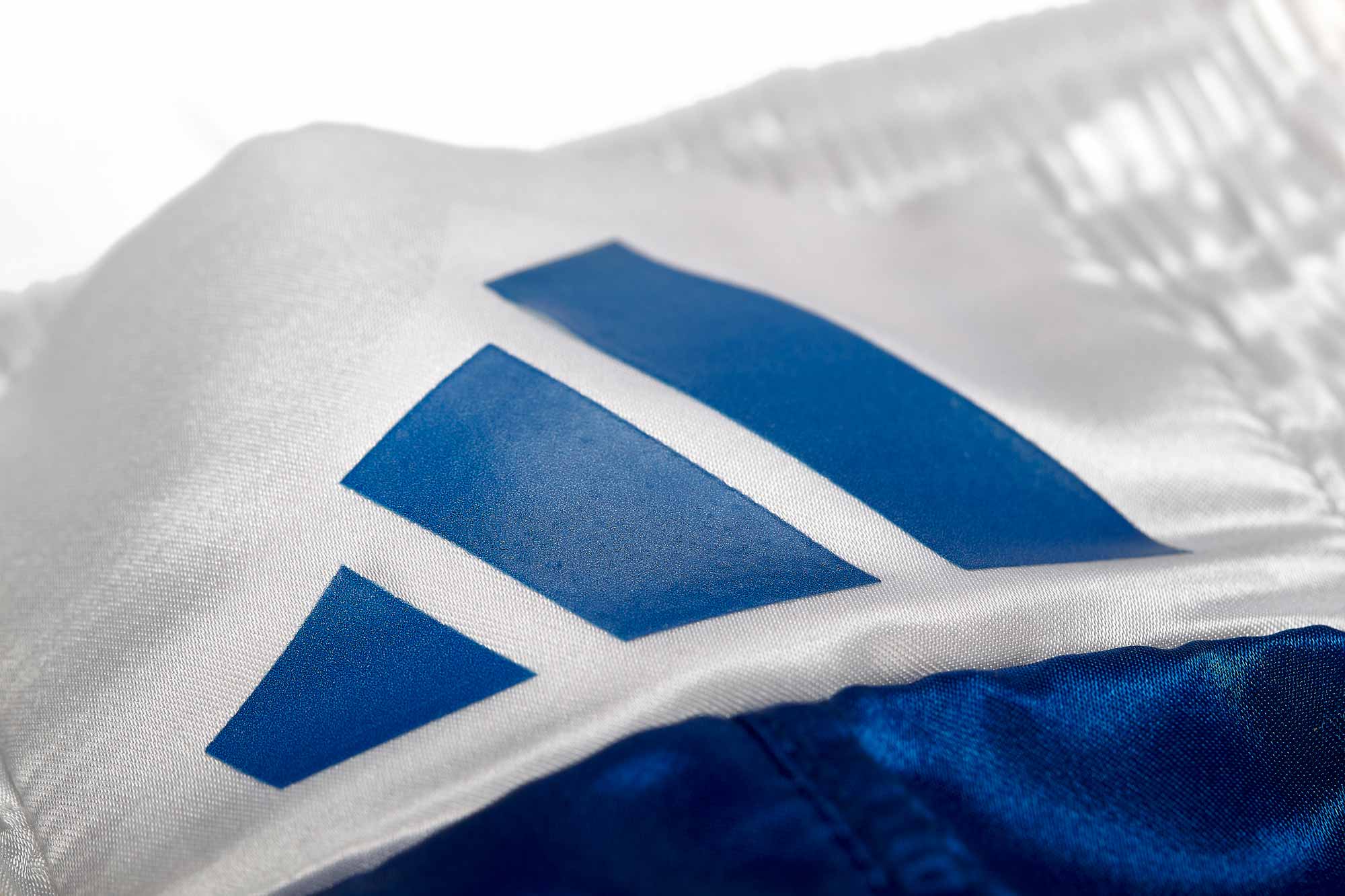 adidas Kickbox-Hose blau/weiß, adiKBUN110T